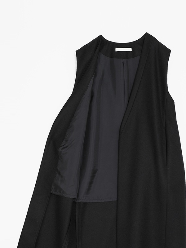 black long vest