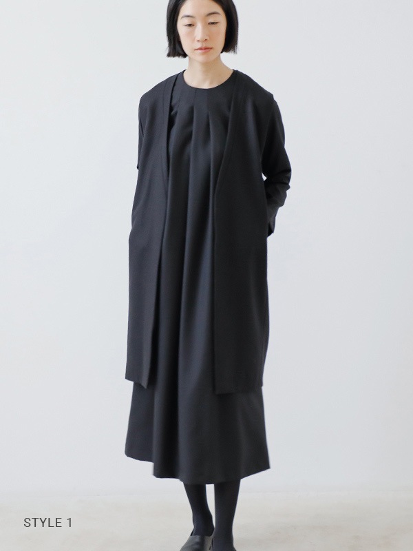 black long vest