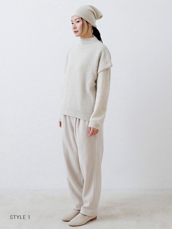 evam eva｜boucle yarn vest｜ladies',tops