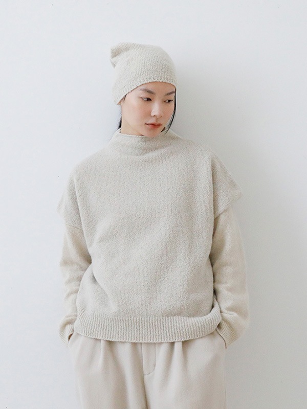 evam eva｜boucle yarn vest｜ladies',tops