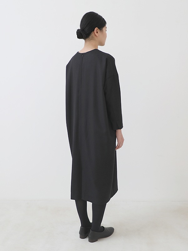 evam eva｜black tuck one-piece｜ladies 