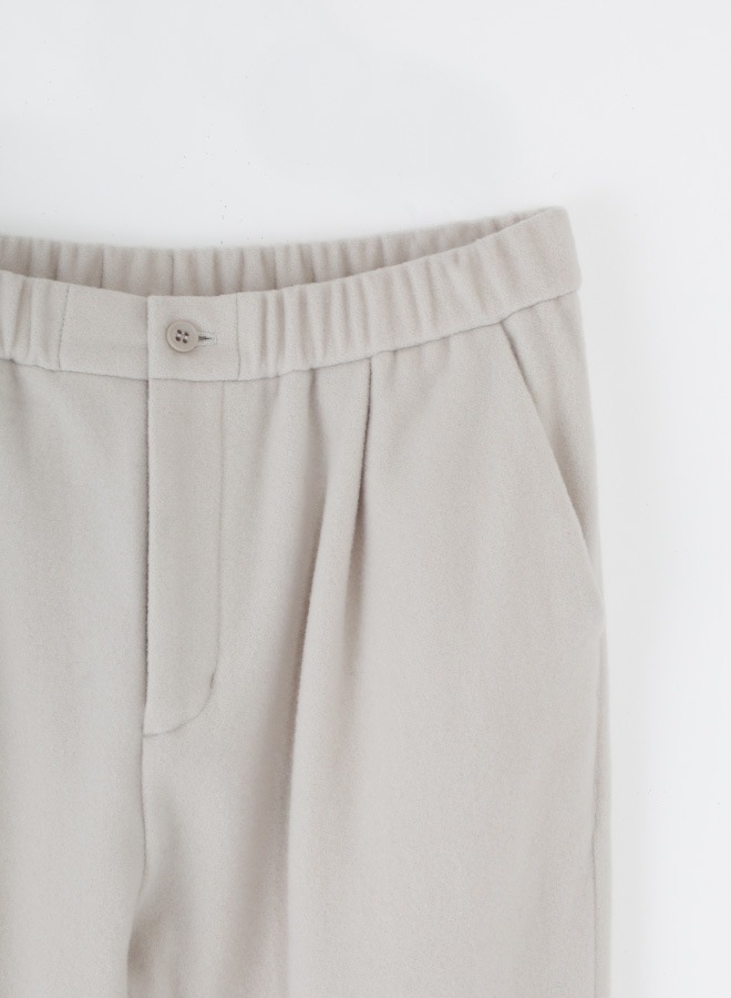wool tuck pants [men's]