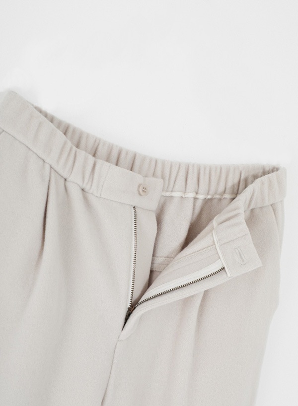 wool tuck pants [men's]