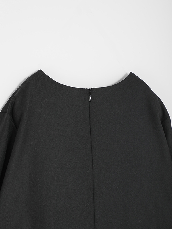 black tuck one-piece
