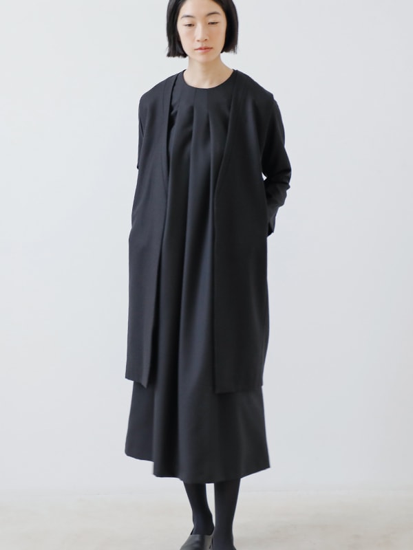 black tuck one-piece