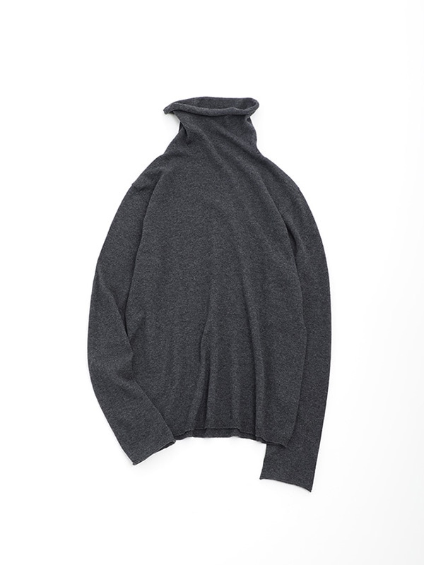 良品 evam eva エヴァムエヴァ cotton cashmere turtleneck コットンカシミヤ タートルネック ニット V002K047 サイズ1 ブラック レディース 古着 中古 USED evam eva｜cotton cashmere turtleneck｜ladies',tops