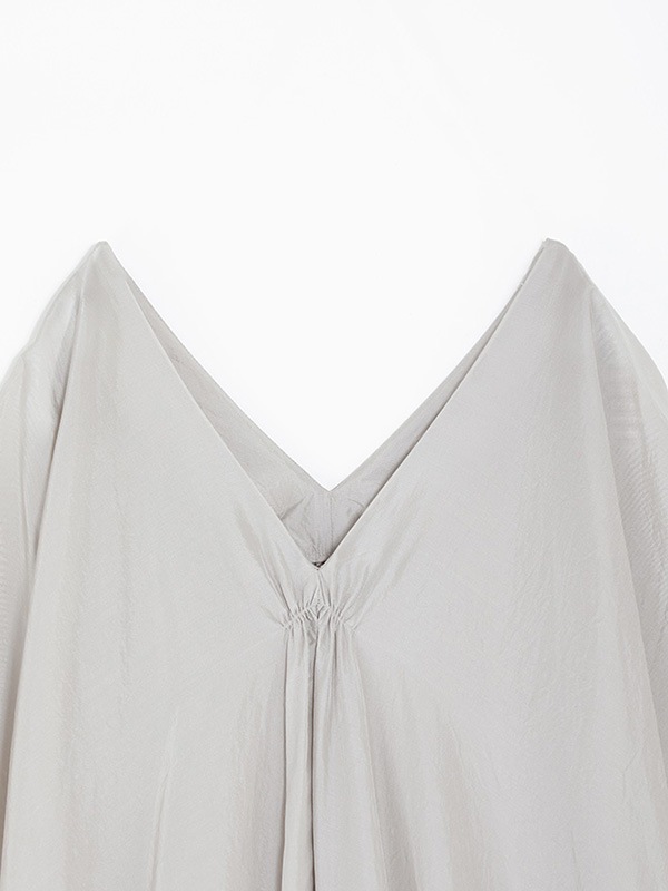 cupro silk poncho