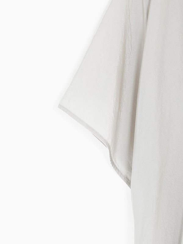 cupro silk poncho