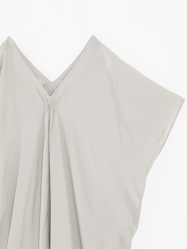 cupro silk poncho