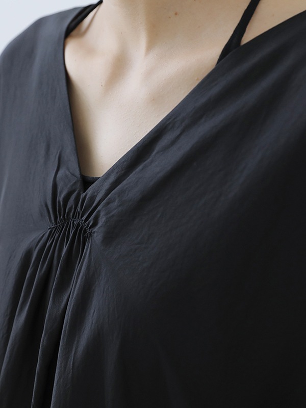 cupro silk poncho