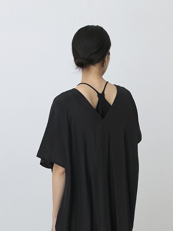 cupro silk poncho