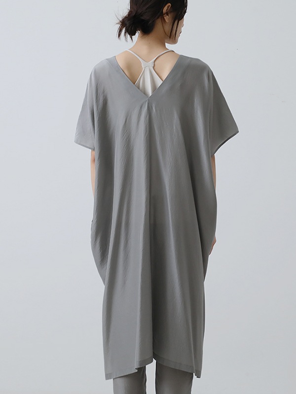 cupro silk poncho