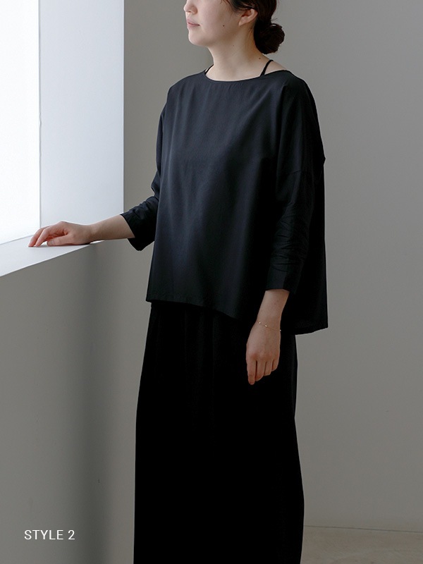 cupro silk pullover