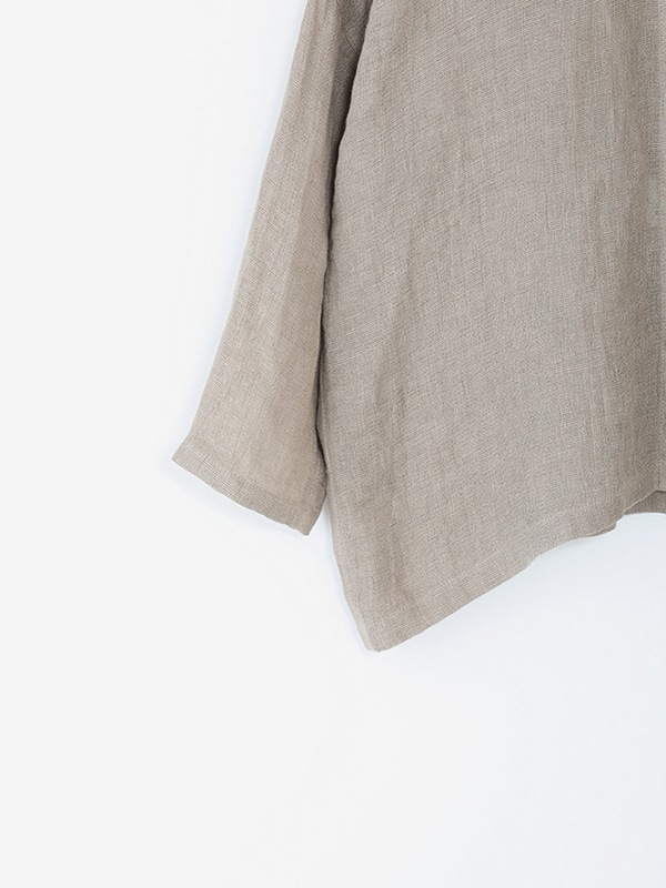 evam eva｜linen square shirt｜ladies',tops