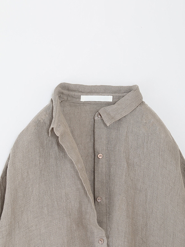 evam eva｜linen square shirt｜ladies',tops