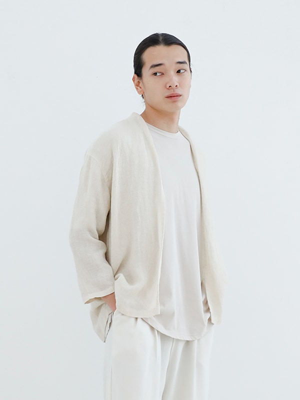 エヴァムエヴァ 麻 リネン ナイロン ドルマン ドロップ