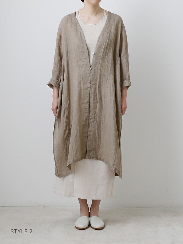 evam eva｜linen robe｜ladies',outer