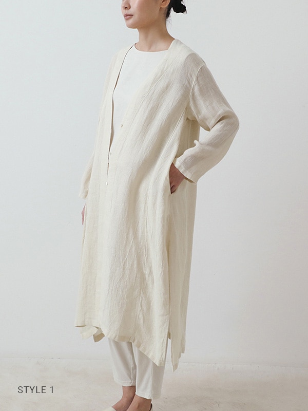 evam eva｜linen robe｜ladies',outer