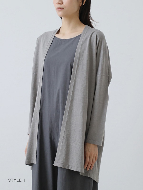 evam eva｜hemp cotton robe｜ladies',outer