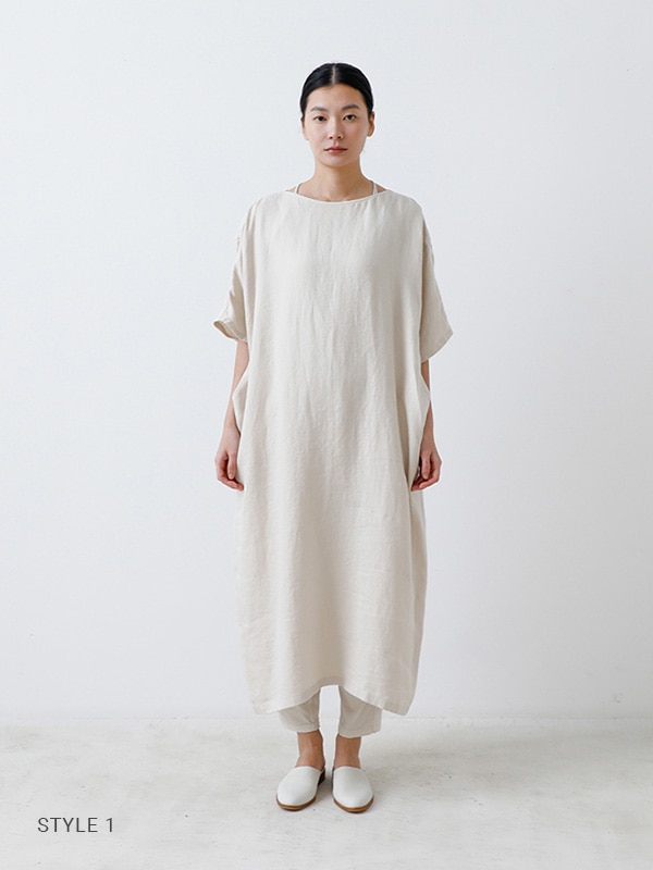 エヴァムエヴァ リネン ドルマンスリーブワンピース evam eva|linen dolman one-piece|ladies',one-piece