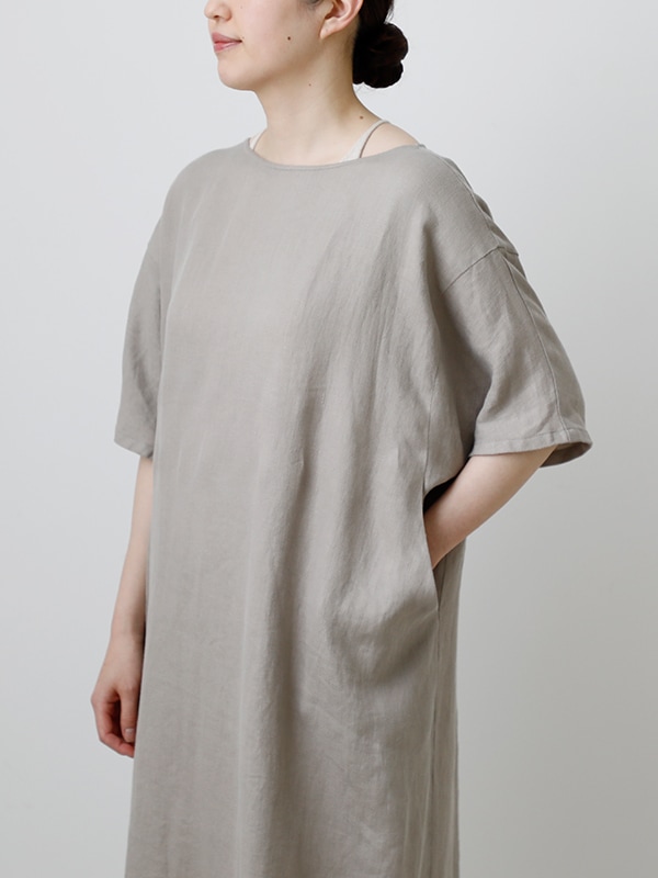 evam eva｜linen dolman one-piece｜ladies',one-piece
