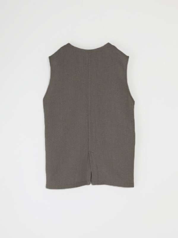 evam eva｜linen wool vest｜ladies',outer
