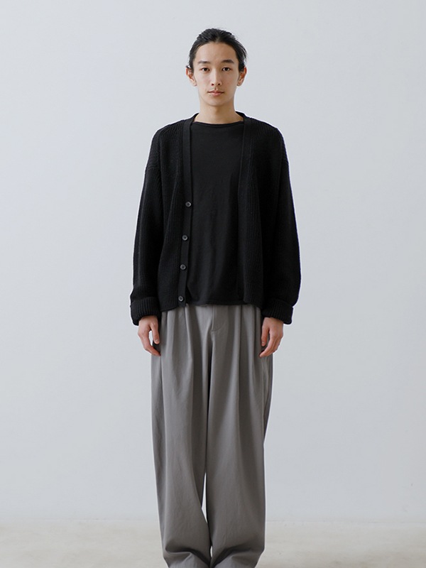 wool cotton aze cardigan [men's]