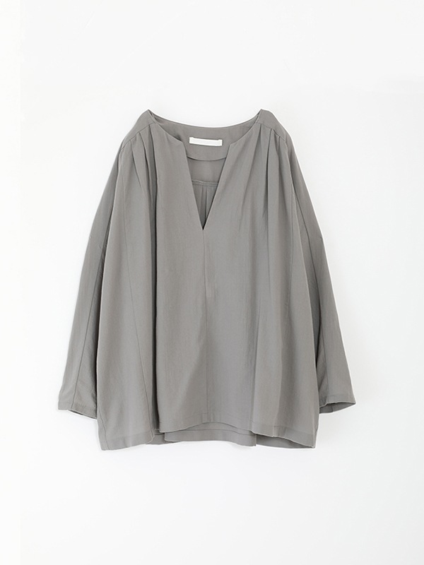 evam eva - evam eva cotton tuck pullover E251T073 サイズM 定価30800円 タック ブラウス シャツ 25SS ベージュ レディース エヴァムエヴァ【中古】5-0415M♪ evam eva｜cotton tuck pullover｜ladies',tops