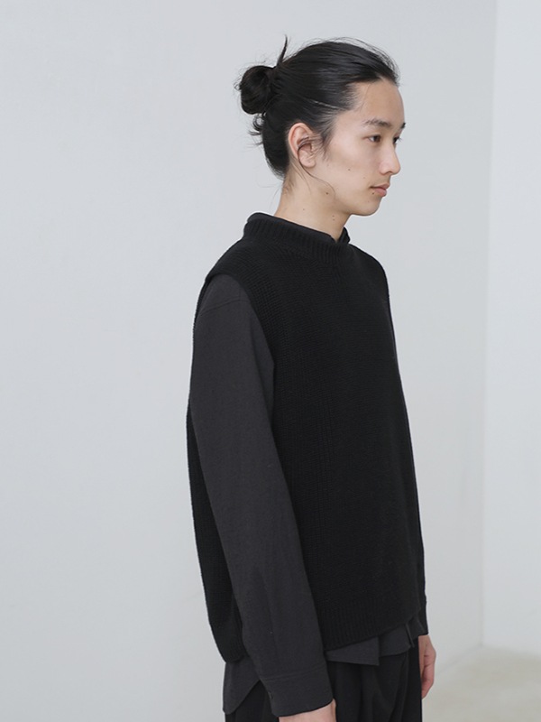wool cotton aze vest [men's]