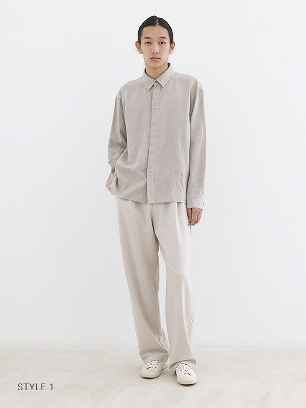 cotton voile wide pants [men's]