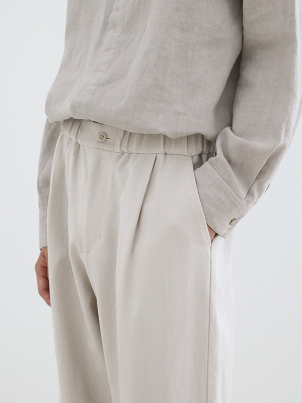 cotton voile wide pants [men's]