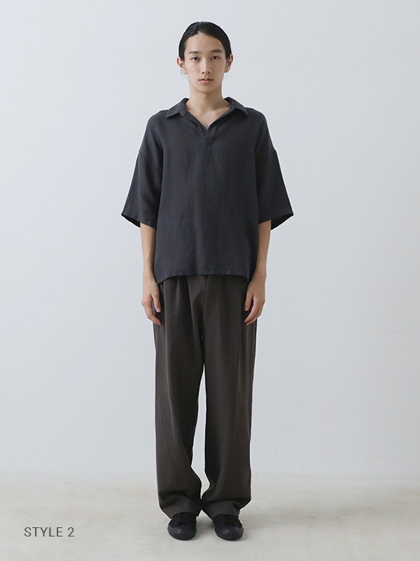 cotton voile wide pants [men's]