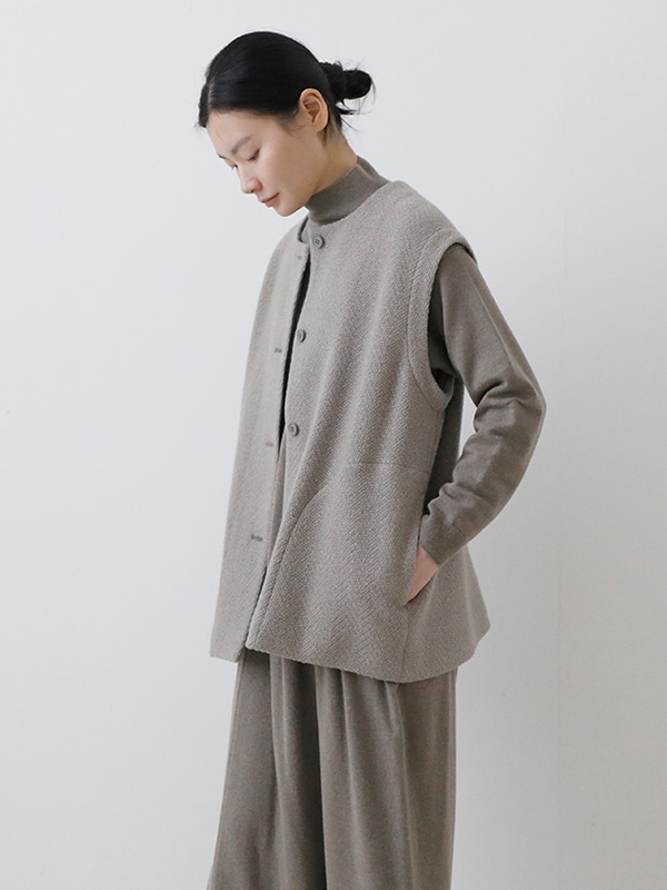 evam eva｜renew-wool vest｜ladies',outer