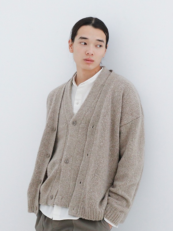 evam eva｜cashmere cardigan [men's]｜men's