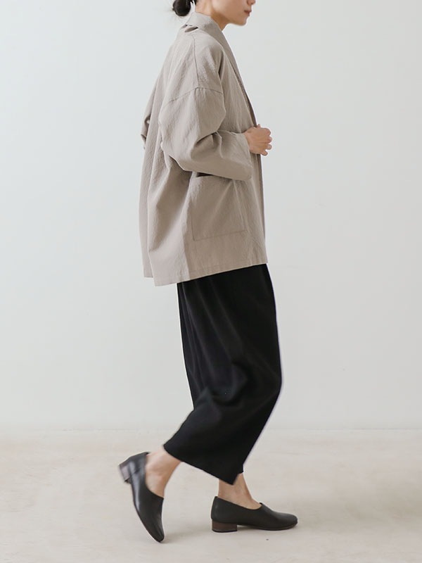 cotton voile tuck pants