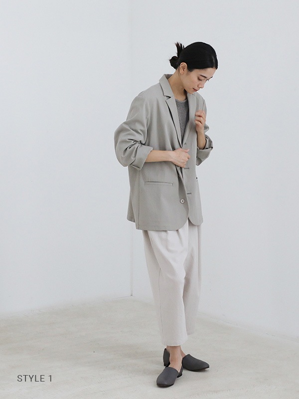 cotton voile tuck pants