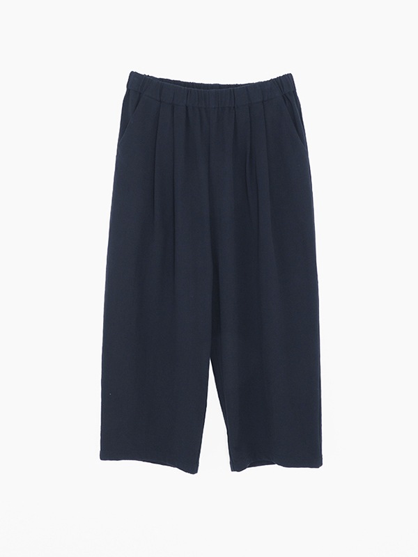 cotton voile tuck pants