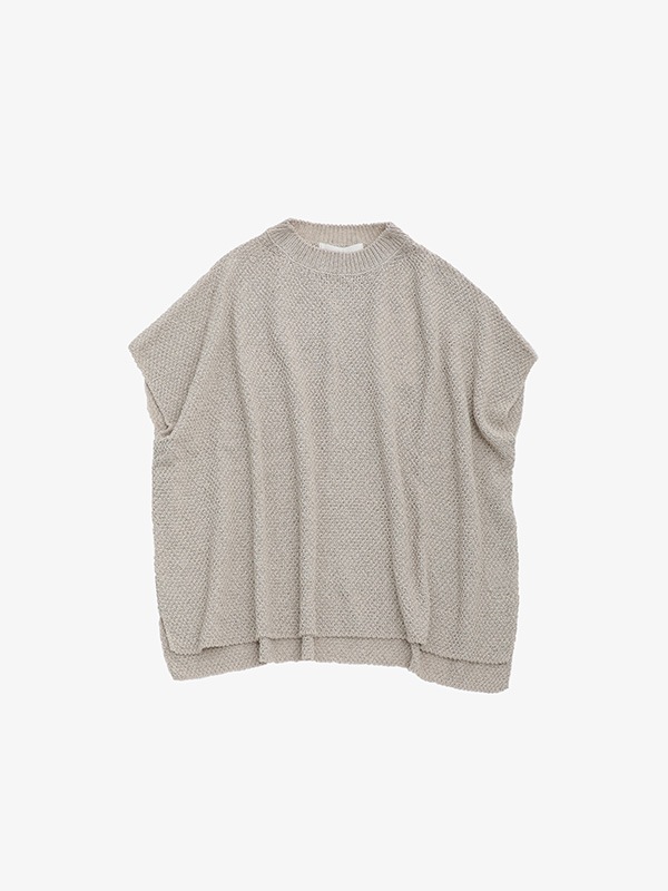 evam eva｜moss stitch vest｜ladies',tops