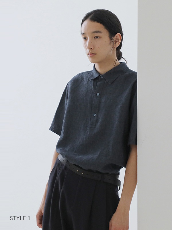 linen polo shirt [men's]