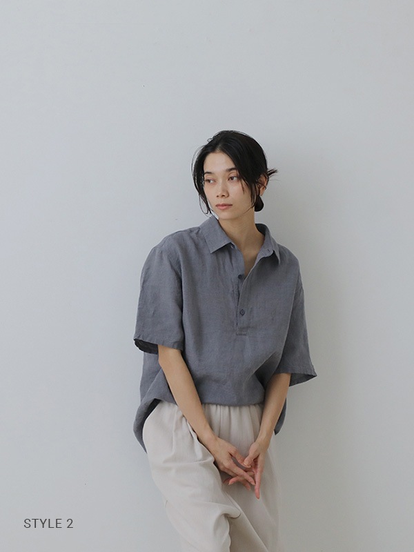 linen polo shirt [men's]