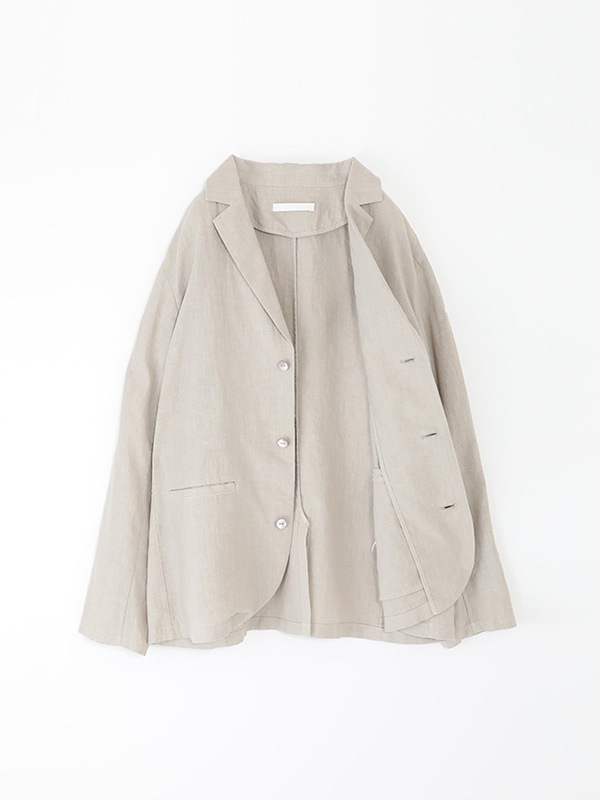 evam eva バンブーリネンジャケット evam eva バンブーリネンシャツ bamboo linen shirt | evam eva
