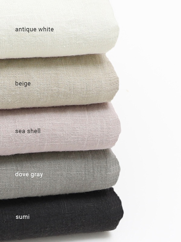 evam eva｜water linen wide pants｜ladies