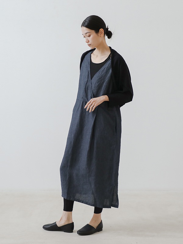 evam eva｜linen sleeveless one-piece｜ladies',one-piece