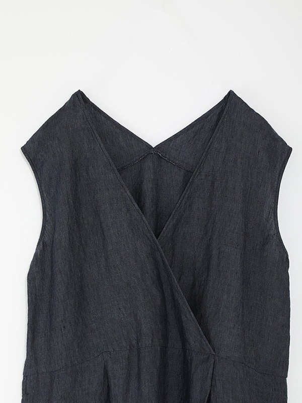 linen sleeveless one-piece
