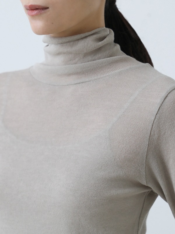 evameva cotton turtleneck ￥22,000 evam eva｜cotton turtleneck｜ladies',tops