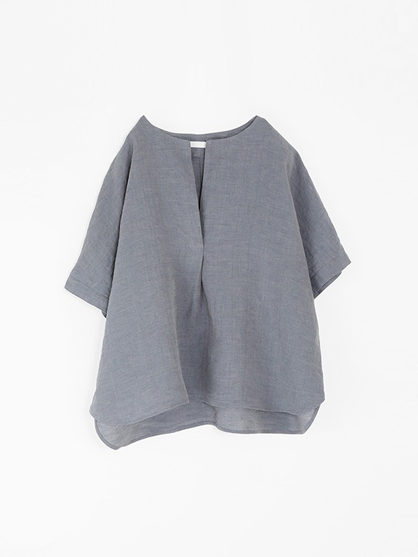linen tuck pullover