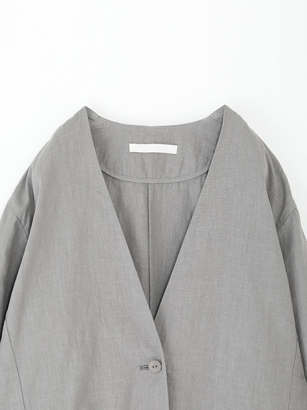 evam eva 黒のジャケット　コットン✖️リネン使用僅か evam eva 24AW ｜ 糸デンワ blog