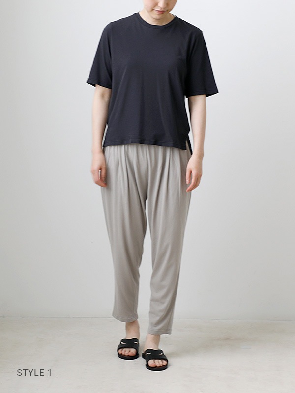 evam eva 半袖 evam eva｜cotton sleeveless｜ladies',tops