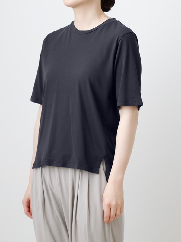 【美品】evam eva グレー ウール ドルマンスリーブ evam eva｜wool lily boat neck pullover｜ladies',tops