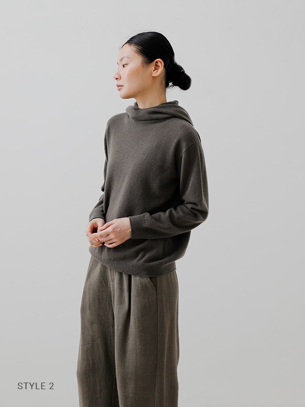 evameva カシミアキャップ カーキ evameva カシミアキャップ カーキ evameva カシミアキャップ